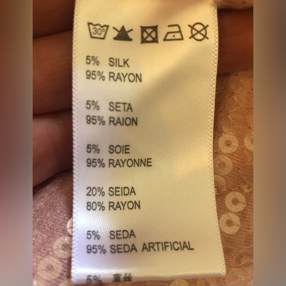 Kim Shui Pants All Over Sequin Pailette in Pink holiday Size Small Brand NWOT - Picture 11 of 15